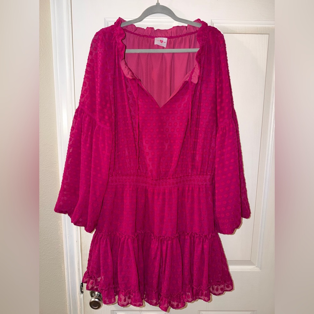 Buddy Love Pink Ruffle Dress